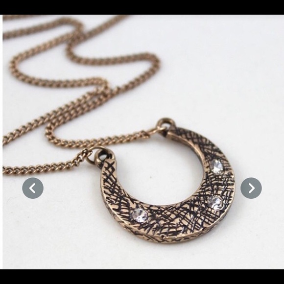 NWT! Dark Gold 3 layered sun & moon necklace - Picture 15 of 16